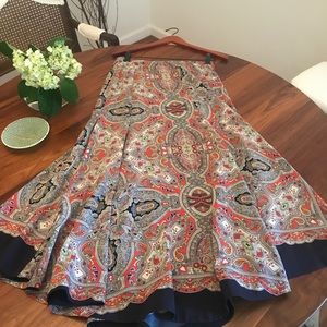Theory paisley skirt